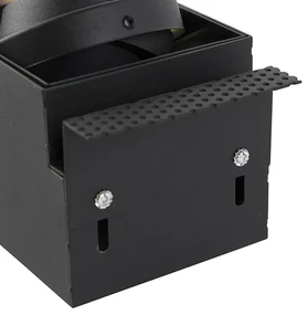 Spot integrat negru GU10 AR70 fără rama 2 lumini - Oneon