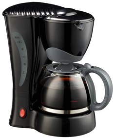 Cafetiera Rosberg R51170B, 550W, 6 cesti, Oprire automata, Negru/Gri