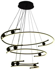 Lustră LED dimabilă pe cablu LED/170W/230V 3000-6500K + telecomandă