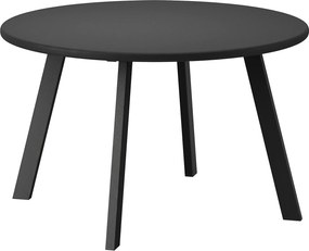 Outsunny Măsuță de Grădină Rotundă în Stil Industrial cu Picioare Antiderapante, Ø70x42 cm, Negru | Aosom Romania