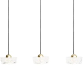 Lustra LED suspendata design decorativ Lipari 3L liniar