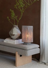 Veioza/Lampa Eco din Rafie, Panama octogon L, gri