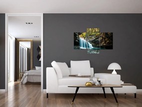 Tablou cu cascada de pădure (90x60 cm)