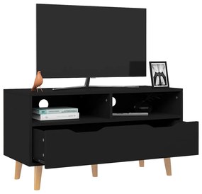 Comoda TV, negru, 90x40x48,5 cm, PAL 1, Negru