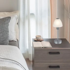 Lampă de masă dimabilă LYDIA 1xE14/40W/230V crom mat Rabalux 2295