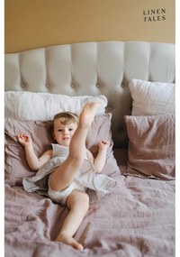 Cearceaf roz/maro din in 180x260 cm Ashes of Roses – Linen Tales