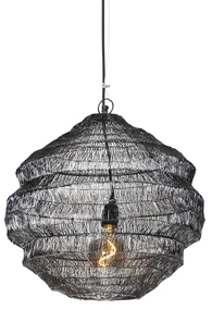 Lampă suspendată orientală neagră 45 cm x 40 cm - Vadi