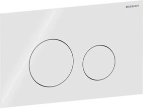 Clapeta actionare dubla rezervor wc ,sticla alba, Geberit Sigma40 Sticla alba
