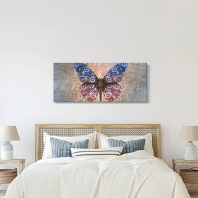 Tablou - Fluture steampunk (120x50 cm)