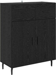 vidaXL Bufet cu sertar Stejar Negru 69,5 x 34 x 90 cm Lemn compozit