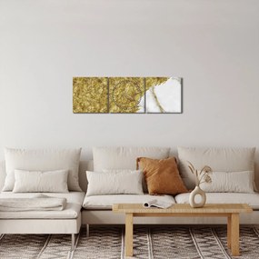 Tablou - Marmură verde N⁰2 (cu ceas) (90x30 cm)