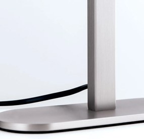 Veioza/Lampa de masa LED moderna AUFTAKT crom satin/negru