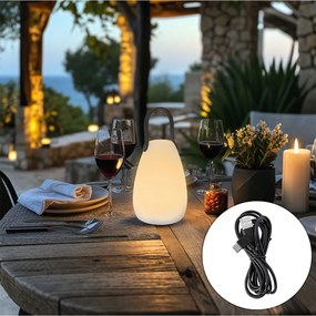 Lampă de masă modernă RGBW reîncărcabilă IP54 - Pion