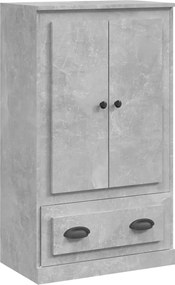 vidaXL Dulap înalt, gri beton, 60x35,5x103,5 cm, lemn prelucrat