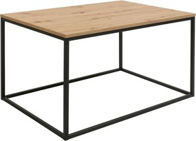 Masuta cafea AROZ, stejar artisan/negru, PAL/metal, 100x69x53 cm