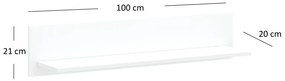 Poliță 100 cm Leona (alb). 1053004