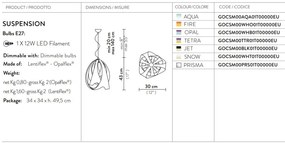 Pendul modern realizat manual Goccia prisma