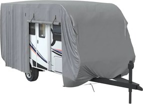 vidaXL Husa de rulota gri 610x250x220 cm Tesatura netesuta