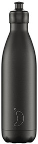 Sticlă termos Chilly's Bottles - neagră - 750ml, ediția Original Sports