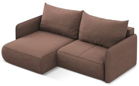 Colțar roz extensibil/cu spațiu de depozitare (cu colț pe partea stângă) Nanea – Makamii