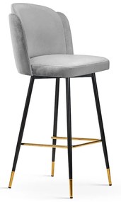 Scaun de bar Beetle L 70 cm negru/auriu