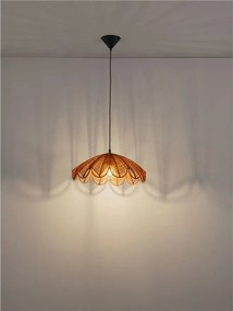 Lustra suspendata stil natural ratan natur FLARE