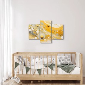 Tablou - fundal abstract cu decor de aur (90x60 cm)