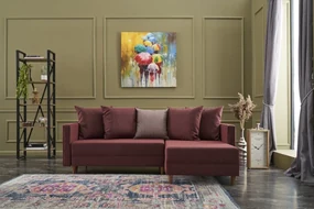 Coltar Extensibil Aydam Right, Poliester, Bordo