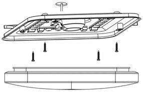 Eglo 97874 - LED Plafonieră FRANIA LED/11,5W/230V