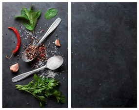 Protecții de aragaz 2 buc. din sticlă temperată 52x30 cm Basil – Allstar