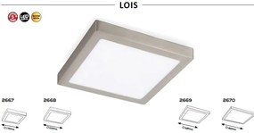 Plafoniera LED stil functional 30cm Lois crom