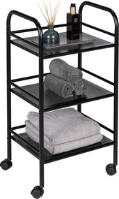 Stand metalic pentru baie, 3 nivele pe roti