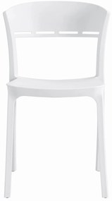 Scaun din plastic COCO alb