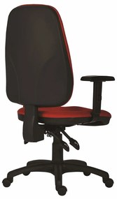 Scaun de lucru Bauer cu cotiere, rosu
