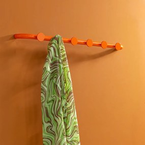 Cuier de perete portocaliu din metal 75 cm Retro – Spinder Design