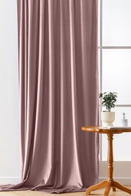Draperie opaca violet deschis VELVET 135x250 cm Agățat: Rejansa