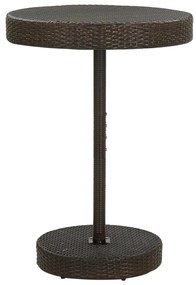 vidaXL Masă de grădină, maro, 75,5 x 106 cm, poliratan