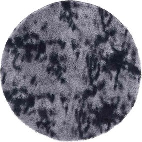 vidaXL Covor shaggy cu pom înalt, NAVARRA, gri închis, 120x120 cm