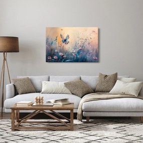 Tablou - Pajiște cu Fluture II (90x60 cm)