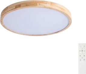 Brilagi - Corp de iluminat LED dimabil WOODLINE LED/72W/230V 3000-6000K stejar diam. 60 cm + telecomandă