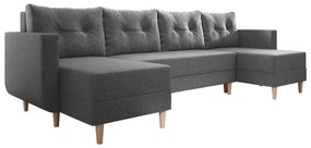 Coltar BENY U universal gri, 296x145/145x97 cm