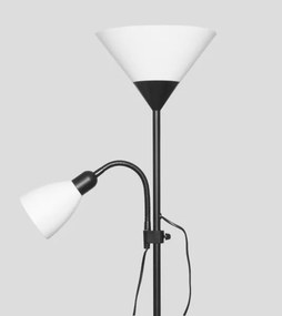 Lampadar WENDY 1xE27/100W/230V + 1xE14/40W negru