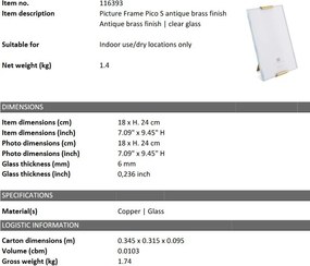 Rama foto, obiect decorativ design LUX Pico S 18x24cm