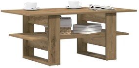 vidaXL Măsuță de cafea, stejar artizanal, 102x55x42 cm, lemn prelucrat