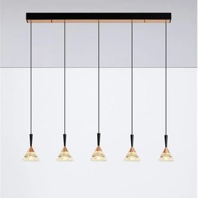 Lustra cu 5 pendule LED design modern PALUZ