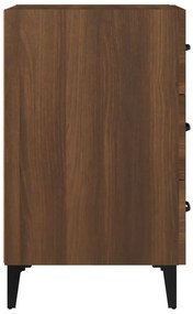 Noptiera, stejar maro, 40x40x66 cm, lemn prelucrat 1, Stejar brun