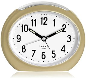 Ceas de alarmă LAVVU SWEEP cu funcționare lină auriu