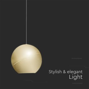 Lustră LED pe cablu LED/8,5W/230V 3000K auriu