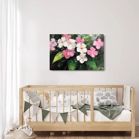 Tablou - Flori roz și albe (90x60 cm)