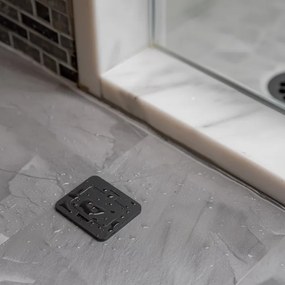 Priză încastrabilă de podea de exterior Solight 5B322B IP55 negru dreptunghiular